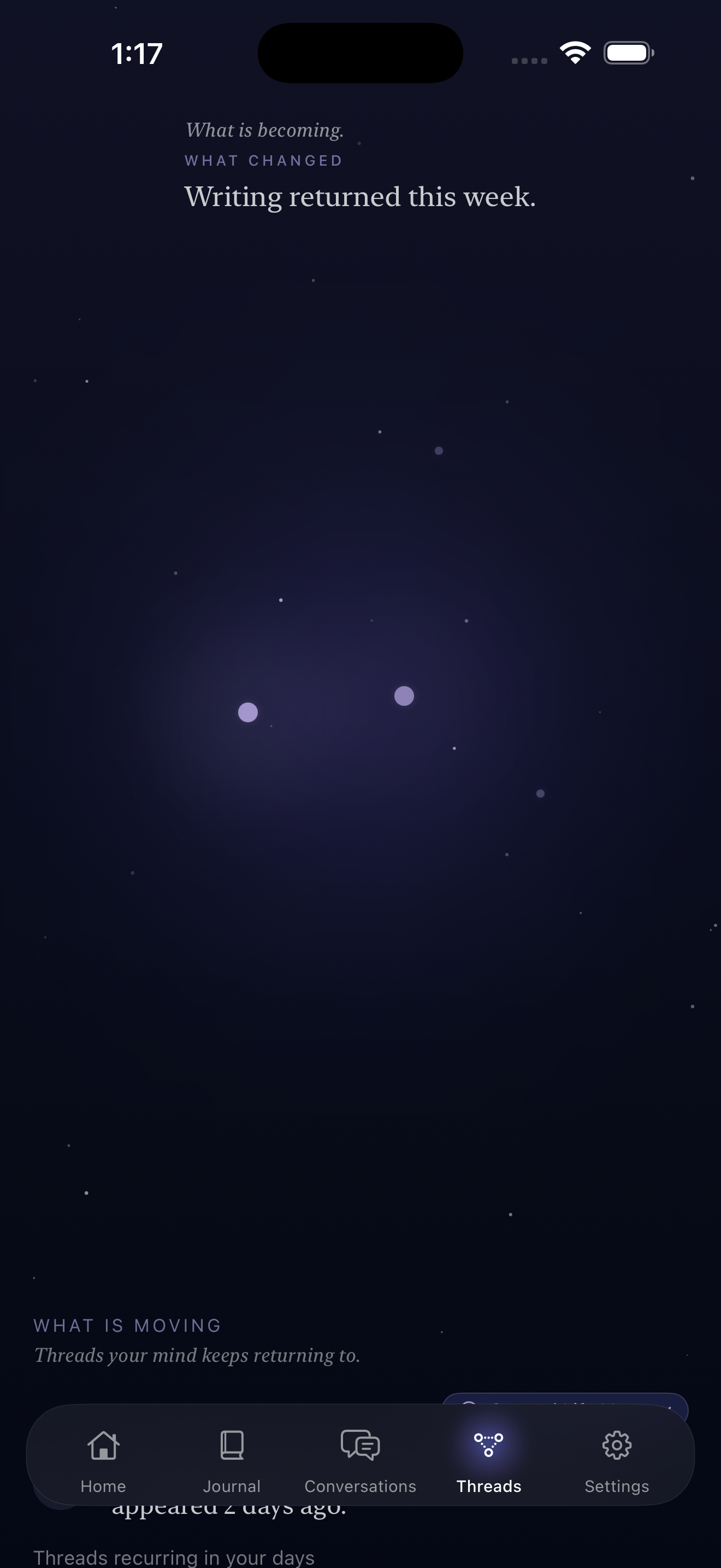 EverThread continuity screen